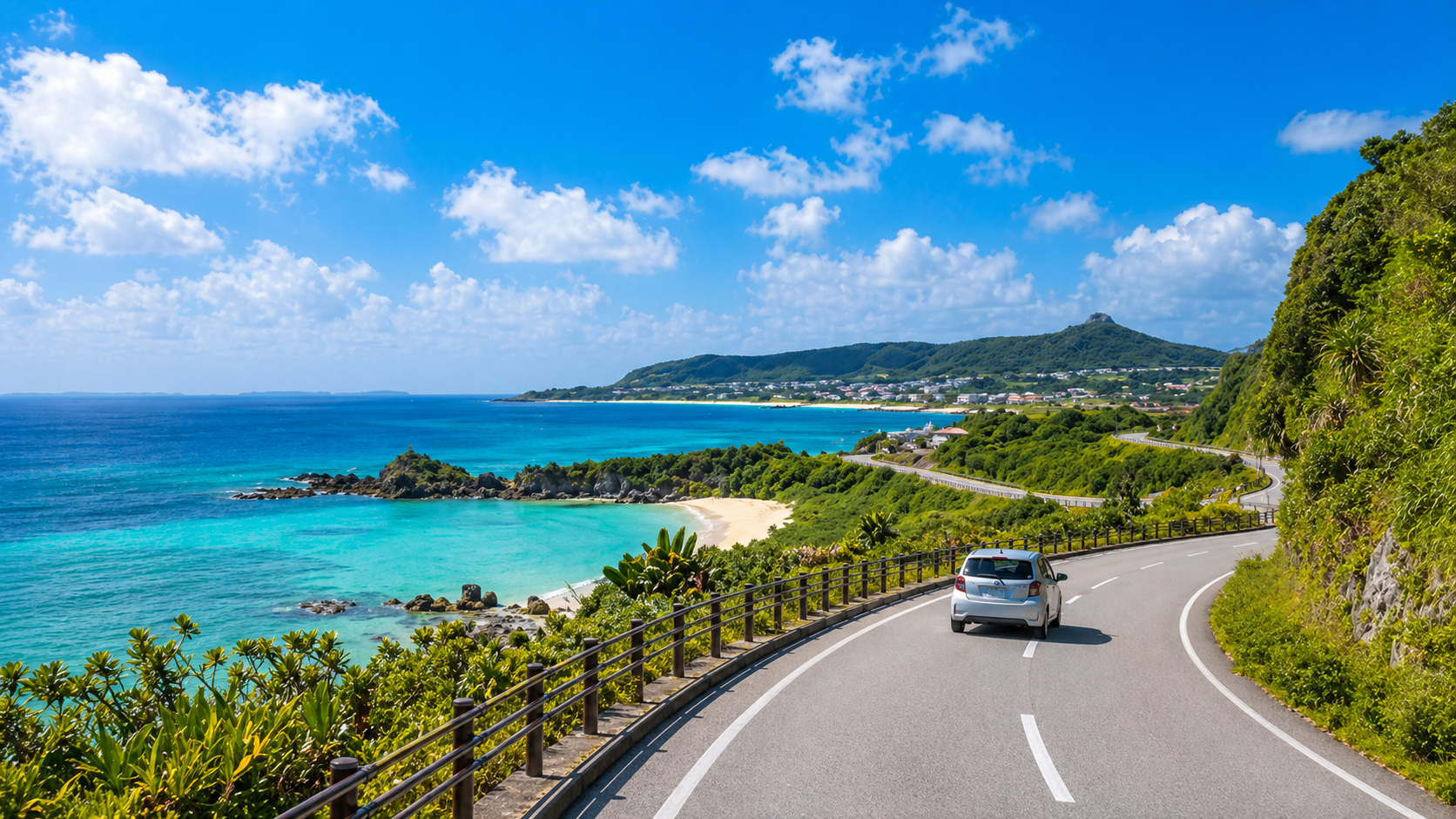 海沿いの道路